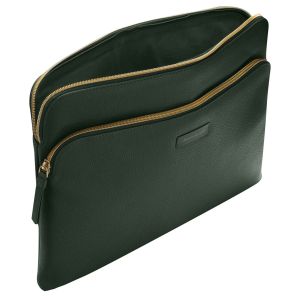 dbramante1928 Paris+ Sleeve - Laptop hoes 13 inch - Echt leer - MacBook Pro / Air 13 inch - Evergreen