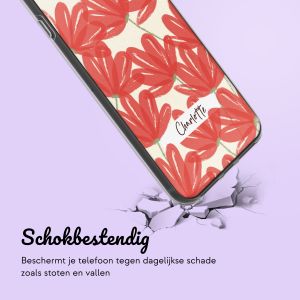 Gepersonaliseerd hoesje met bloemen iPhone SE (2022 / 2020) / 8 / 7 - Transparant