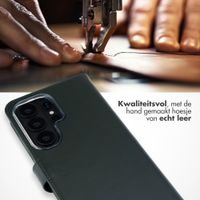 Selencia Echt Leren Bookcase Samsung Galaxy S26 Ultra - Groen