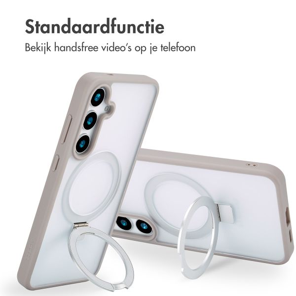 Accezz Ring Stand Backcover met MagSafe Samsung Galaxy S24 Plus - Grijs