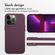 Accezz MagSafe Leather Backcover iPhone 13 Pro - Heath Purple