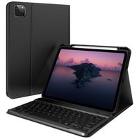 Accezz QWERTY Keyboard Bookcase Apple iPad Air (2025 / 2024 / 2022 / 2020) / Pro 11  (2022 - 2018)