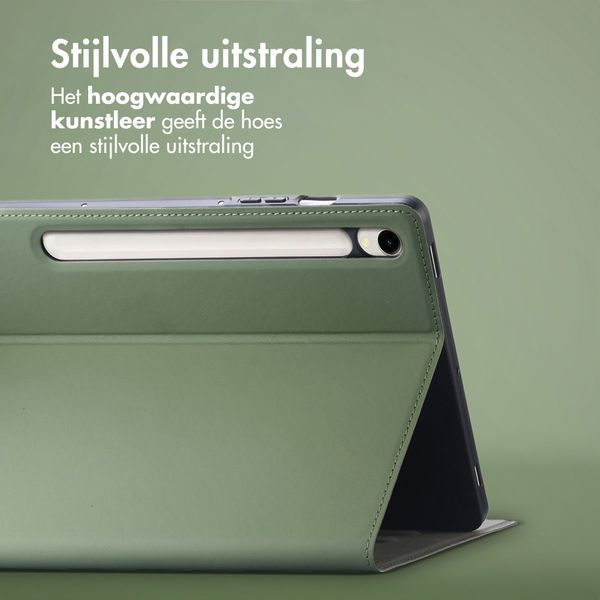 Accezz Classic Tablet Case Samsung Galaxy Tab S9 11.0 inch / S10 Lite / S10 FE / S9 FE 10.9 inch - Groen