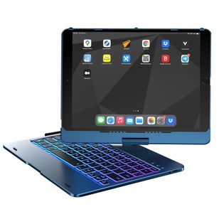 Accezz 360 Slim Keyboard Bookcase QWERTY Apple iPad 9 (2021) 10.2 inch / iPad 8 (2020) 10.2 inch / iPad 7 (2019) 10.2 inch - QWERTY / NL - Donkerblauw