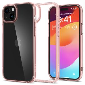 Spigen Ultra Hybrid Backcover iPhone 15 - Rose Crystal