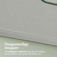 Accezz MagSafe Leather Backcover Samsung Galaxy A36 / A56 - Lichtgrijs
