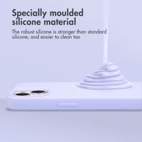 Accezz Liquid Silicone Backcover Apple iPhone 13 Pro Max - Paars