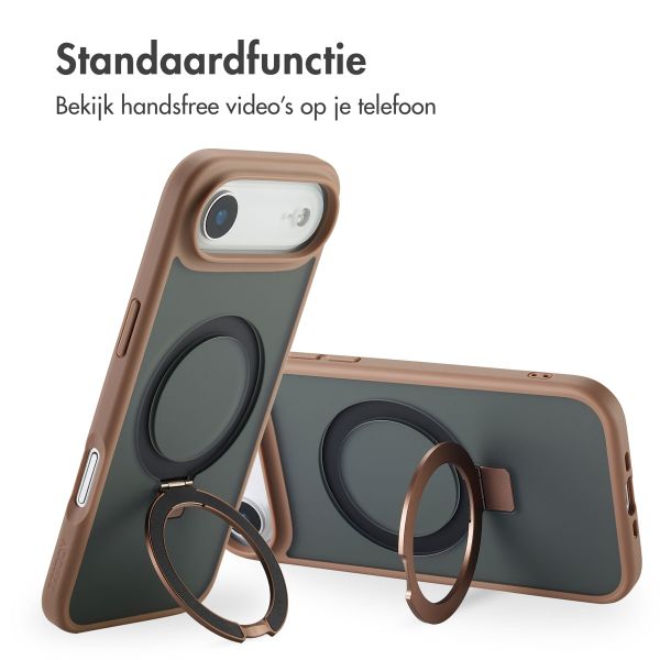 Accezz Ring Stand Backcover met MagSafe Apple iPhone 17 Air - Bruin