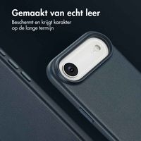 Accezz MagSafe Leather Backcover Apple iPhone Air - Nightfall Blue