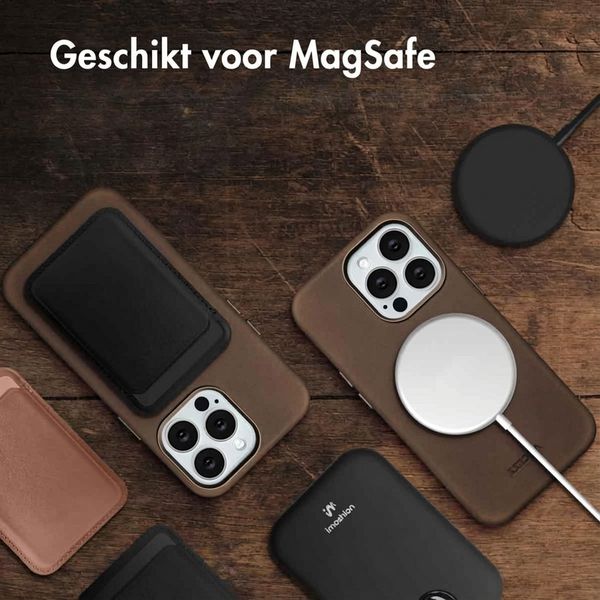 Accezz Vintage Leather Magsafe Backcover Apple iPhone 13 Pro - Rustic Brown
