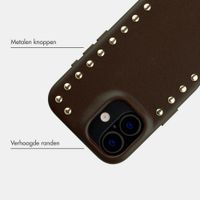 Selencia Studs Backcover met MagSafe Apple iPhone 17 - Cacao Crush