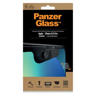 PanzerGlass CamSlider™ Anti-Bacterial Case Friendly Screenprotector iPhone 13 / 13 Pro - Zwart