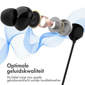 Accezz In-ear oordopjes - Bedrade oordopjes - USB-C aansluiting - Zwart