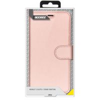 Accezz Wallet Softcase Bookcase Apple iPhone 12 (Pro) - Rosé Goud