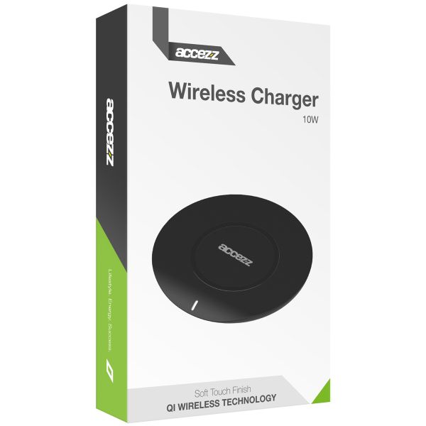 Accezz Qi Soft Touch Wireless Charger - Draadloze oplader - 10 Watt - Wit