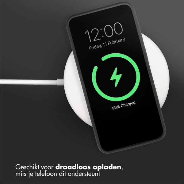 Accezz Liquid Silicone Backcover Samsung Galaxy A57 (5G) - Zwart