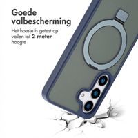 Accezz Ring Stand Backcover met MagSafe Samsung Galaxy S25 - Blauw