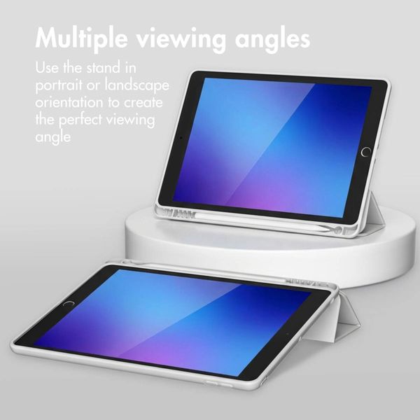 Accezz Smart Silicone Bookcase Apple iPad 6 (2018) 9.7 inch / iPad 5 (2017) 9.7 inch - Grijs