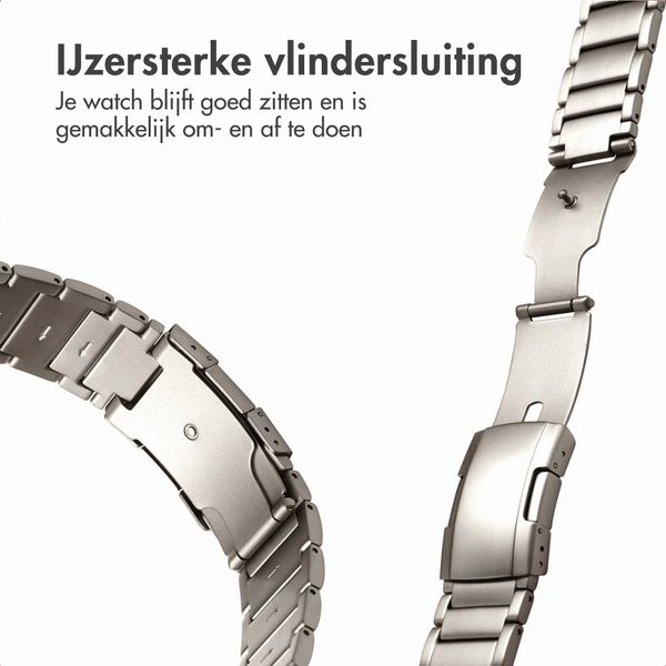 Accezz Mat Titanium bandje Samsung Galaxy Watch Ultra (2024/2025) - Titanium