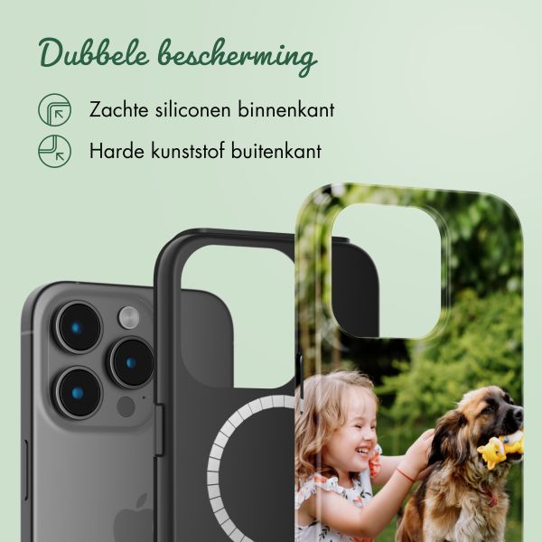 Ontwerp je eigen tough case met MagSafe Apple iPhone 15 Pro - Zwart