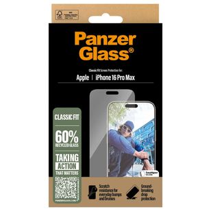 PanzerGlass Anti-Bacterial Screenprotector iPhone 16 Pro Max