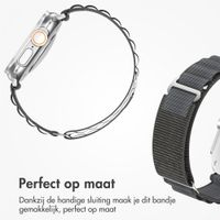 Accezz Nylon Alpine bandje Apple Watch | 44/45/46/49 mm - Dark Grey