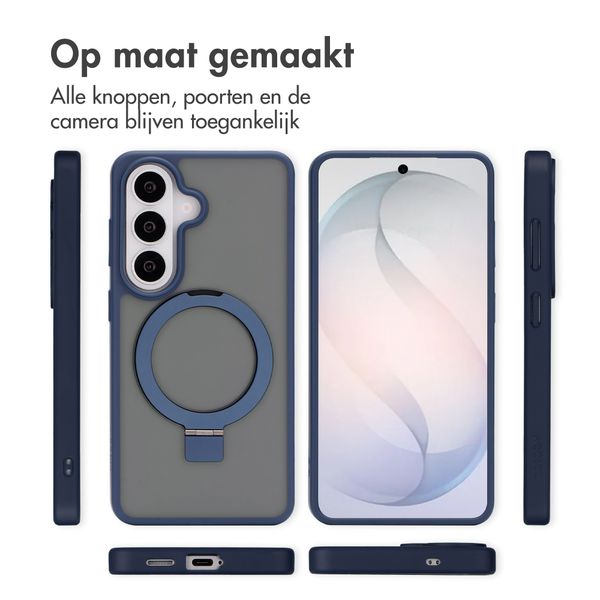 Accezz Ring Stand Backcover met MagSafe Samsung Galaxy S26 - Blauw